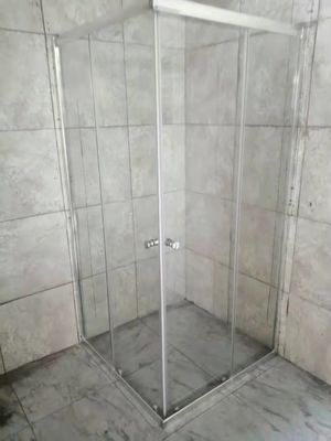 Μετάλλων πλαισίων πλήρες διαφανές δωμάτιο 90x90cm ντους γυαλιού τετραγωνικό